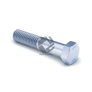 6.8 Grade DIN 931 - ISO 4014 - UNI 5737 Hexagon Head Bolts Half Threaded Zinc Plated