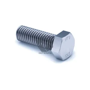 12.9 Grade DIN 933 - ISO 4017 - UNI 5739  Hexagon Head Bolts Full Threaded Zinc Plated